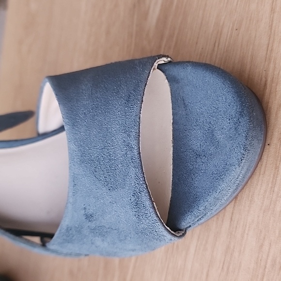 Seychelles Blue Journey Platform ankle tie heels Size 9 - Picture 6 of 12